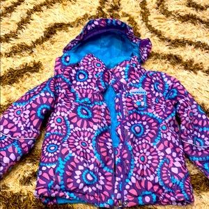 Winter jacket- girls 6-7 year old, colourful&warm.